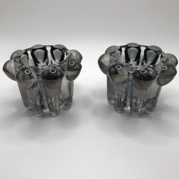 Tall Glass Candle Holder Etsy