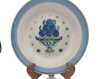 M.A. Hadley Blueberry Bouquet 8.75" Dinner or Lunch Plate