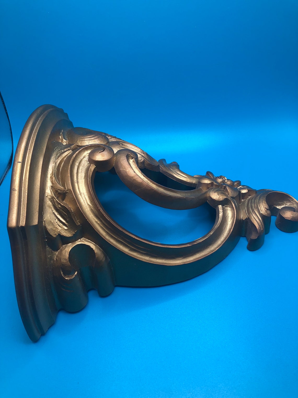 Vintage Syroco Wall Shelf Gilt Hollywood Regency Style Etsy