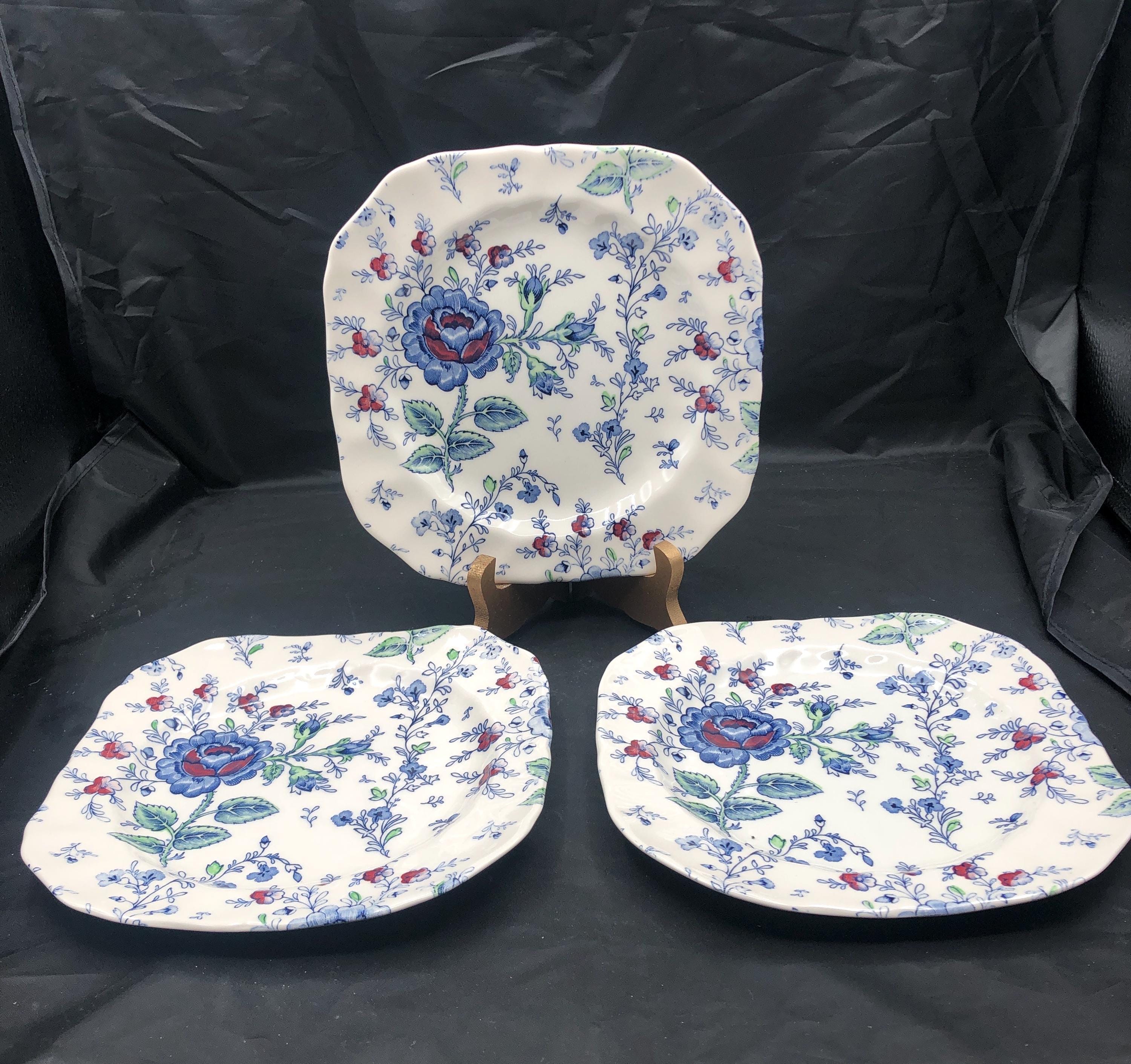 Johnson Brothers Blue Rose Chintz - Etsy