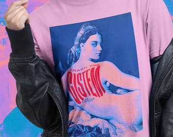 Crash the Cistem Shirt | Unisex LGBTQ Tee, Graphic Trans Art Print, Colorful Non Binary Top, Queer Pride Clothing, Custom Design.