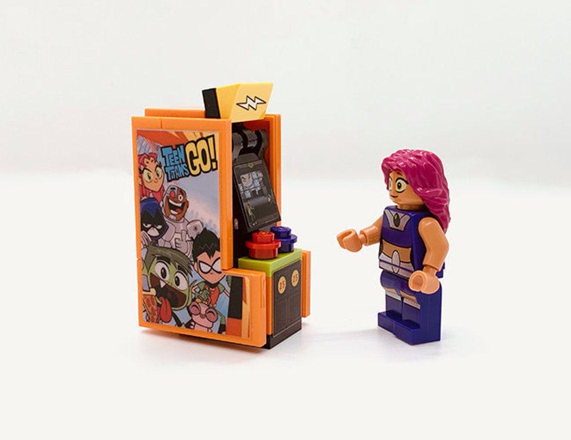 MOC Lego Teen Titans Arcade for your minifigures AFOL made Etsy