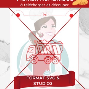 SVG & Studio3 DOWNLOAD File - PYO Painting Dumper Truck Stencil