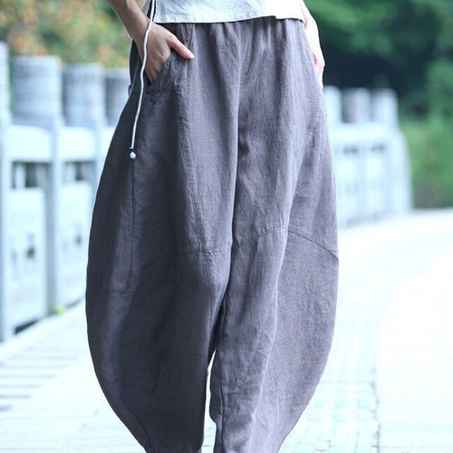 Extravagant Pants/loose Women Pants/wide Leg Pants/harem Black - Etsy