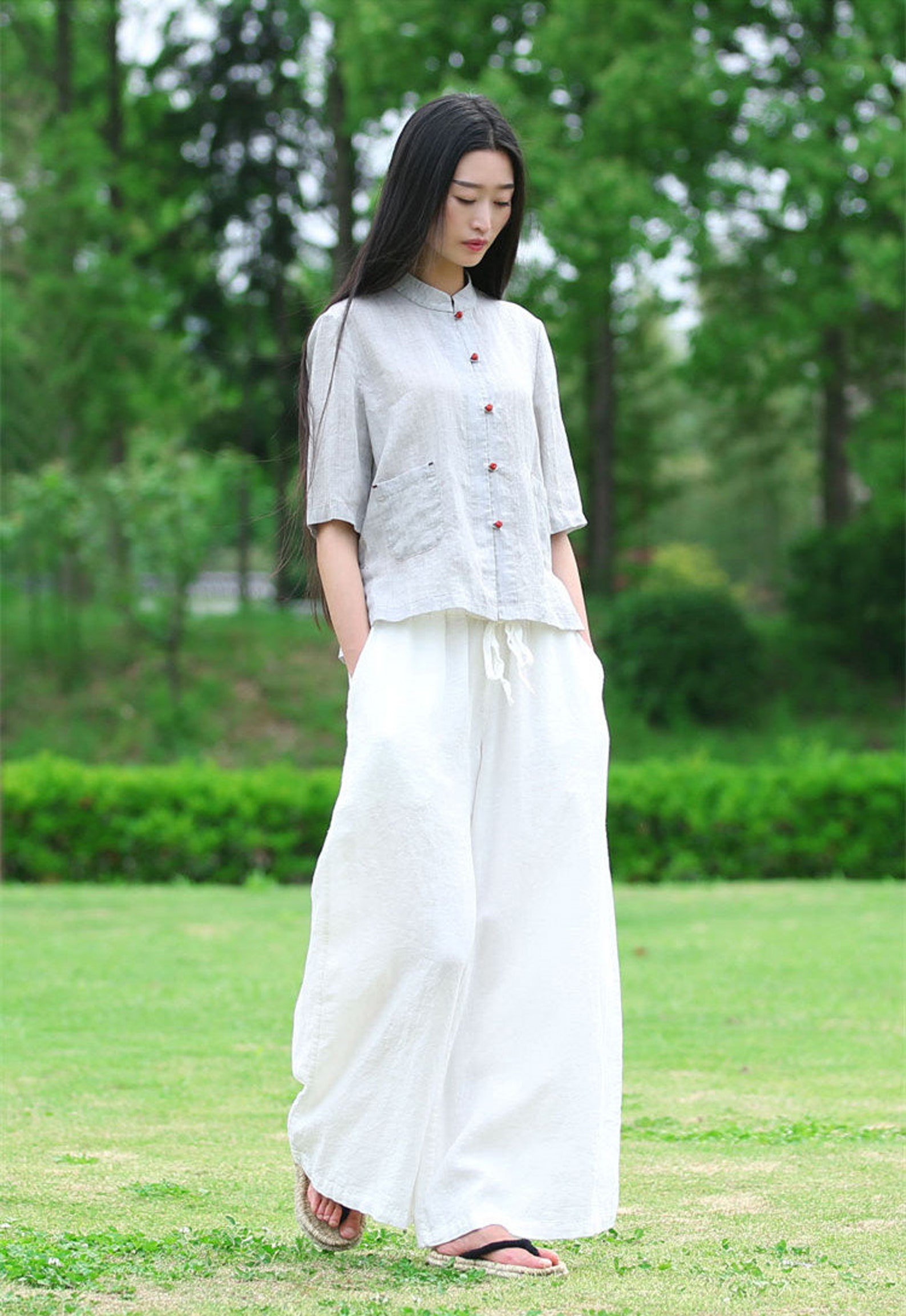 Women Linen Pants Linen Yoga Pants Loose Linen Pants Linen - Etsy