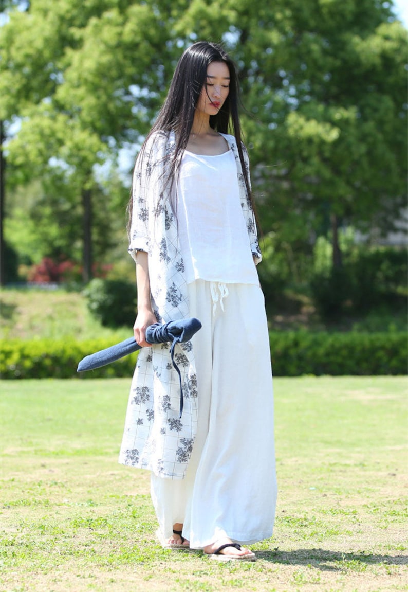 Women Linen Pants Linen Yoga Pants Loose Linen Pants Linen Etsy