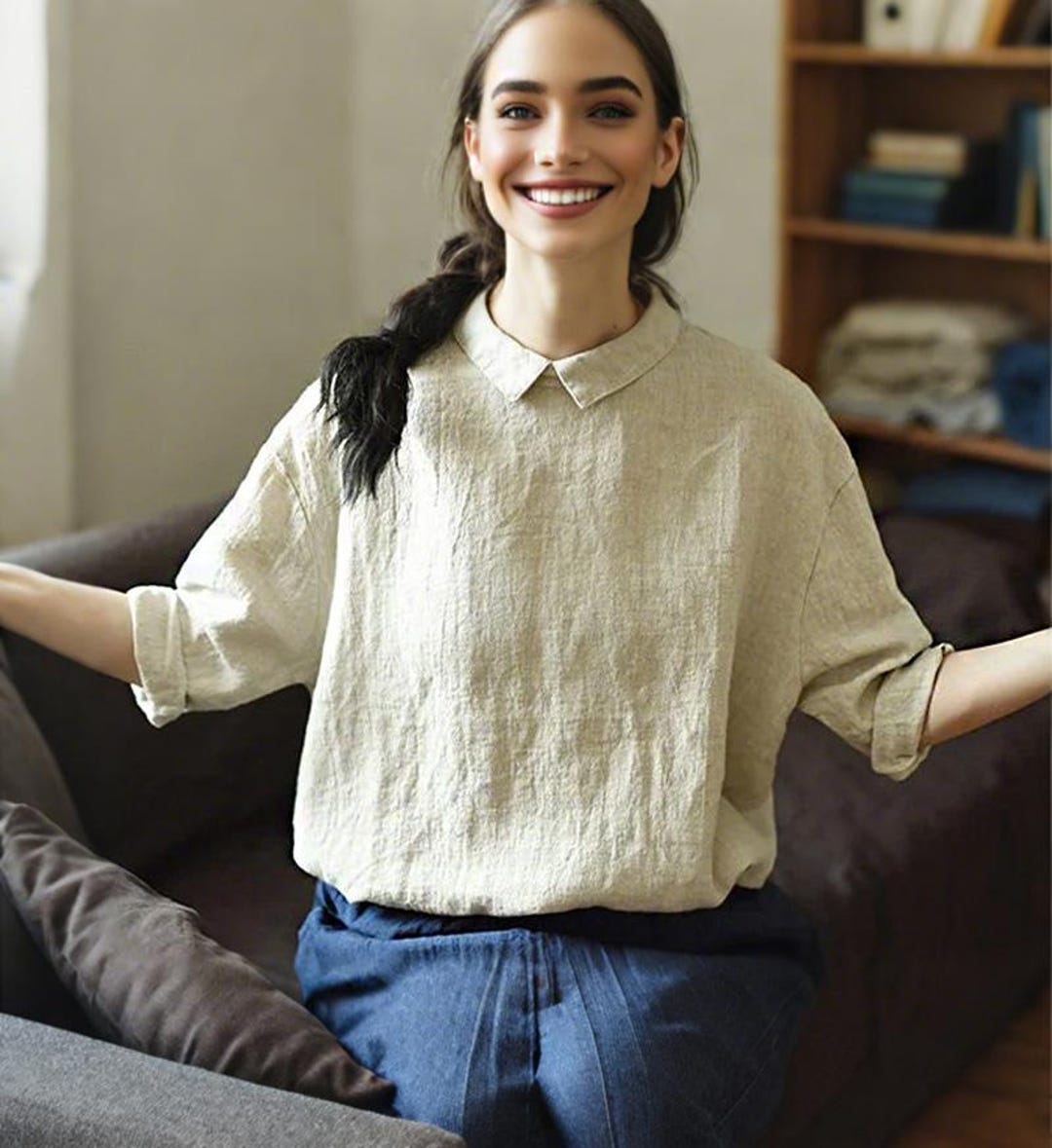 トップス LINEN WOOL SET UP Peach Knit - Side Tie Wrap Top - Peach - Final Sale! – Clara