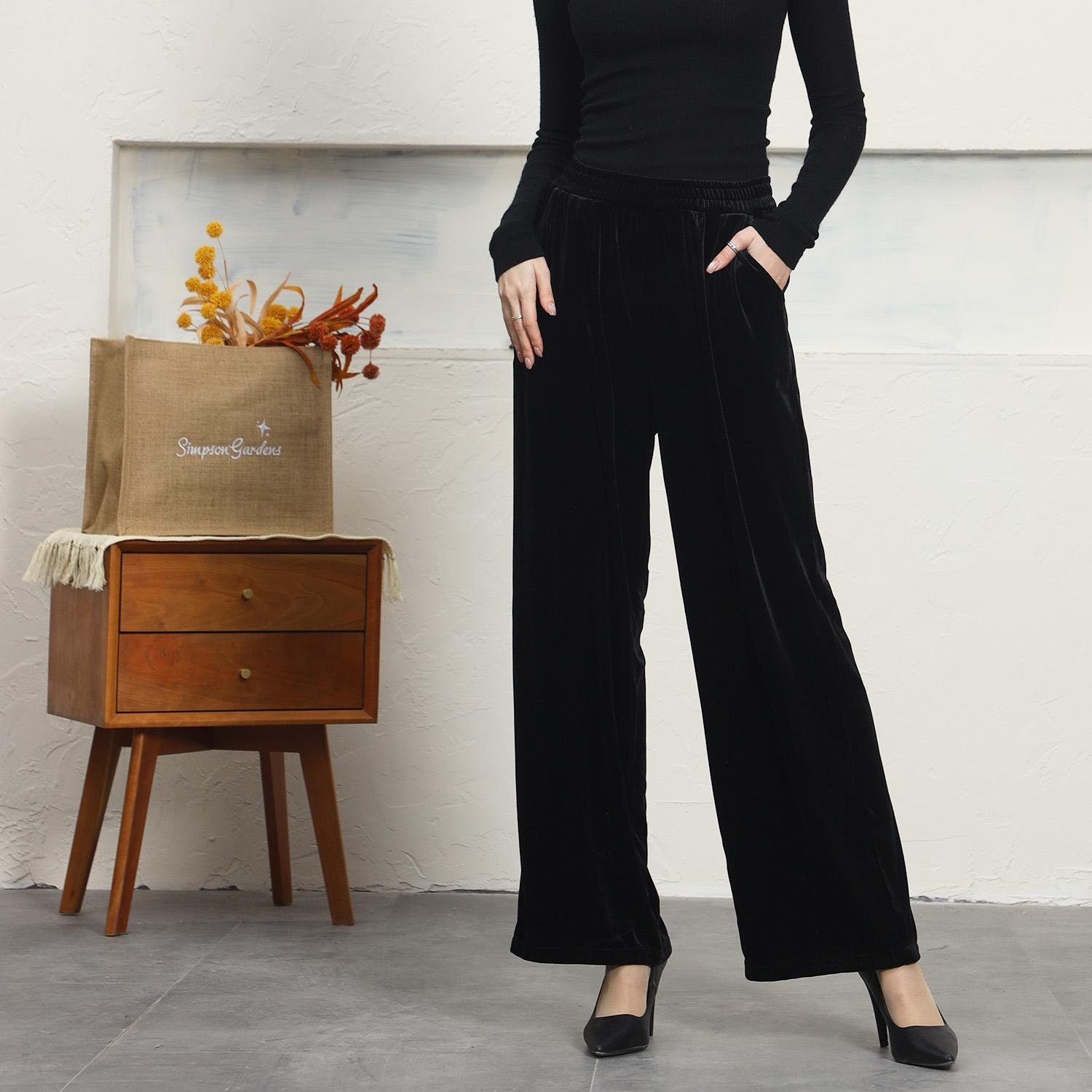 パンツ HARRIS WHARF LONDON Women Palazzo Jogging Trousers Rayon Rayon Palazzo Pants - Etsy
