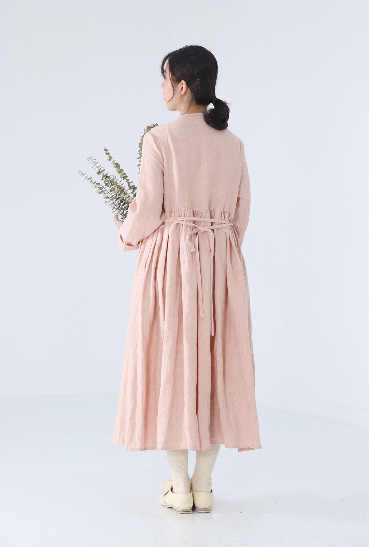 knitted dress with belt