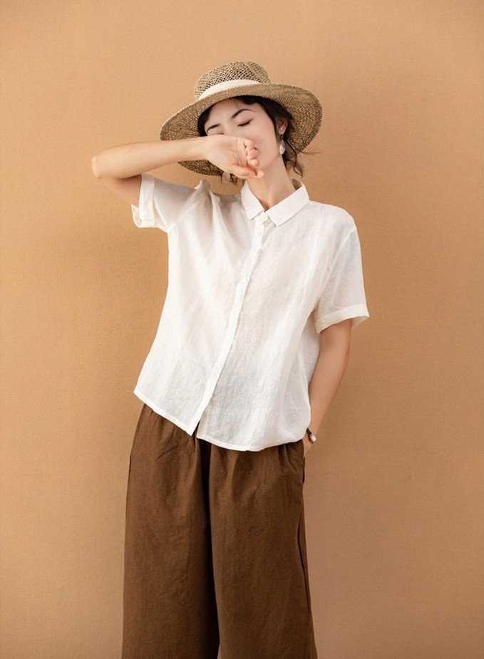 トップス 90s Byblos Pure Linen Pullover Shirt 44 90s Byblos Pure Linen Pullover Shirt 44 - メルカリ
