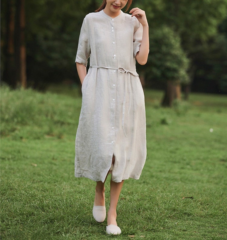Loose Linen Clothing for Womenboho Maxi Dresswomen 100 Etsy