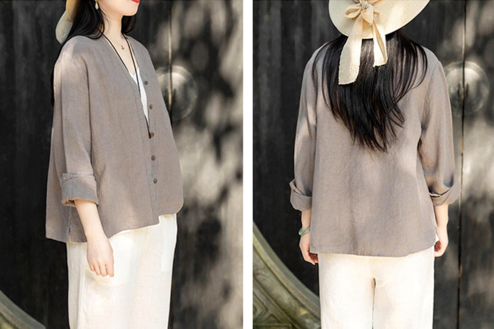 Rocío | Casual women's top made of linen main image 1