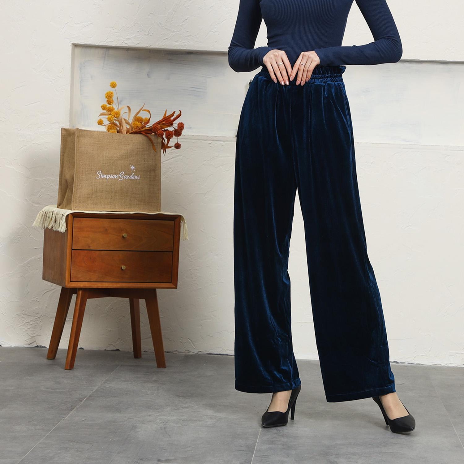Blue Velvet Pants - Etsy Blue Velvet Pants - Etsy