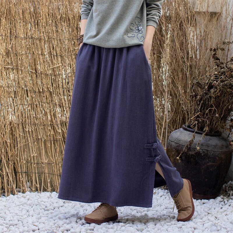 Gonna Lunga Estiva Leggera Gonne Casual Da Donna Estive In Tessuto