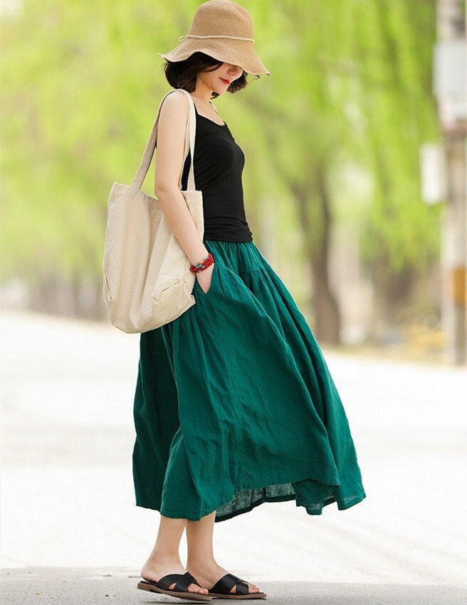 women's plus size maxi skirts 60