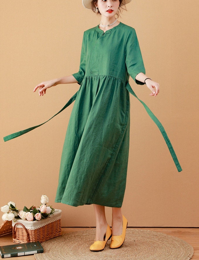 green oversized shirt dress Lime Green Oversized Shirt Dress with Gathered Waist & Ruffle Hem