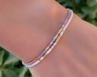 Dainty Morse Code Bracelet: Personalized Secret Message Jewelry