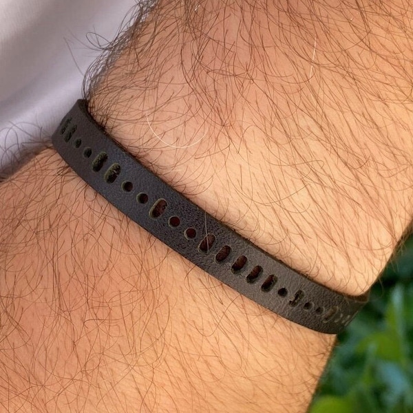 Benutzerdefinierte Morse-Code-Männerarmband, Papa eines Engels Geschenk, Erinnerung Armband, Fehlgeburt Geschenk, Verlust eines Vaters, Ehemann Geschenk für Männer