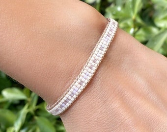 Custom Morse Code Bracelet: Secret Message Jewelry, Miyuki Glass Beads
