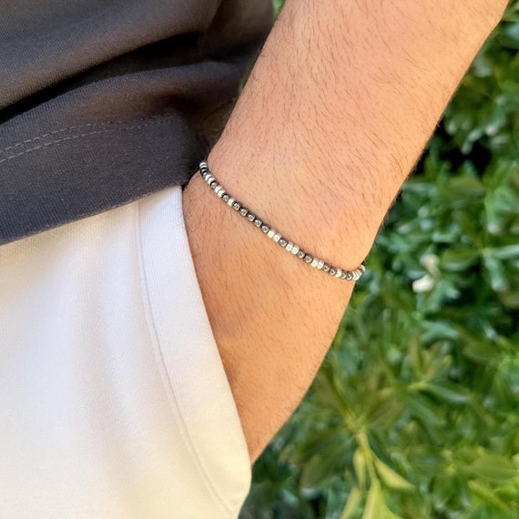 Forever in My Heart Morse Code Bracelet • Hematite Czech Beads