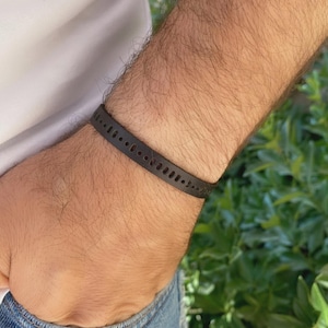 Miscarriage Keepsake Gift for Dad, Custom Morse Code Mens Bracelet, Daddy Of An Angel Gift, Memorial Bracelet, Infant Loss, Sympathy Gifts