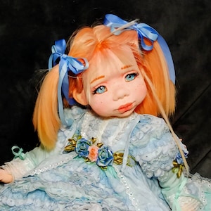 Artistic handmade textile doll Sonya. 69 cm.