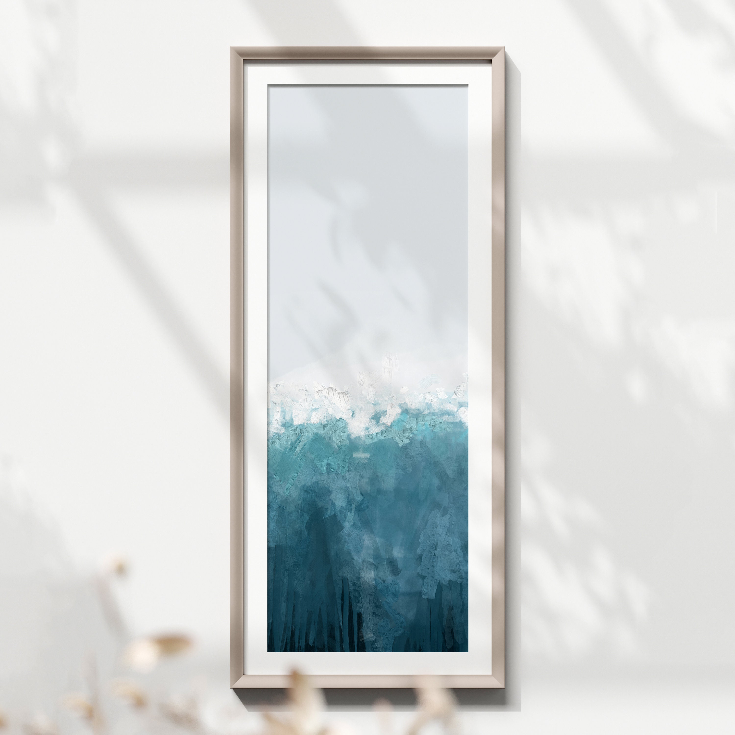 Coastal Print Set, Long Narrow Wall Art, Coastal Home Decor, Beach ...