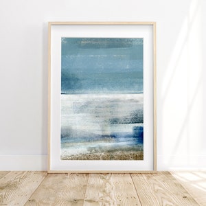 Abstract Water Painting, Earth Tone Wall Decor, Coastal Beach Poster, Abstract Water Print, Abstract Printable, Art Nature, Digital Download