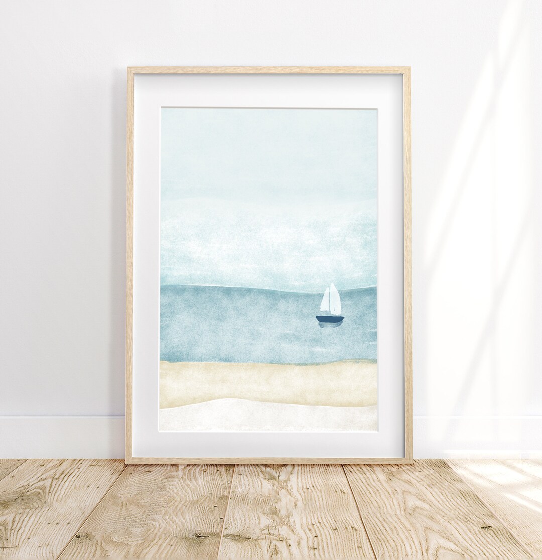 Watercolor Coastal Art, Abstract Art Prints, Coastal Abstract Art