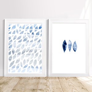 Abstract Print for Modern House, Ocean Wall Art for Coastal Apartment, Set of 2 Prints, Coastal Gallery Wall Art, Digital Print