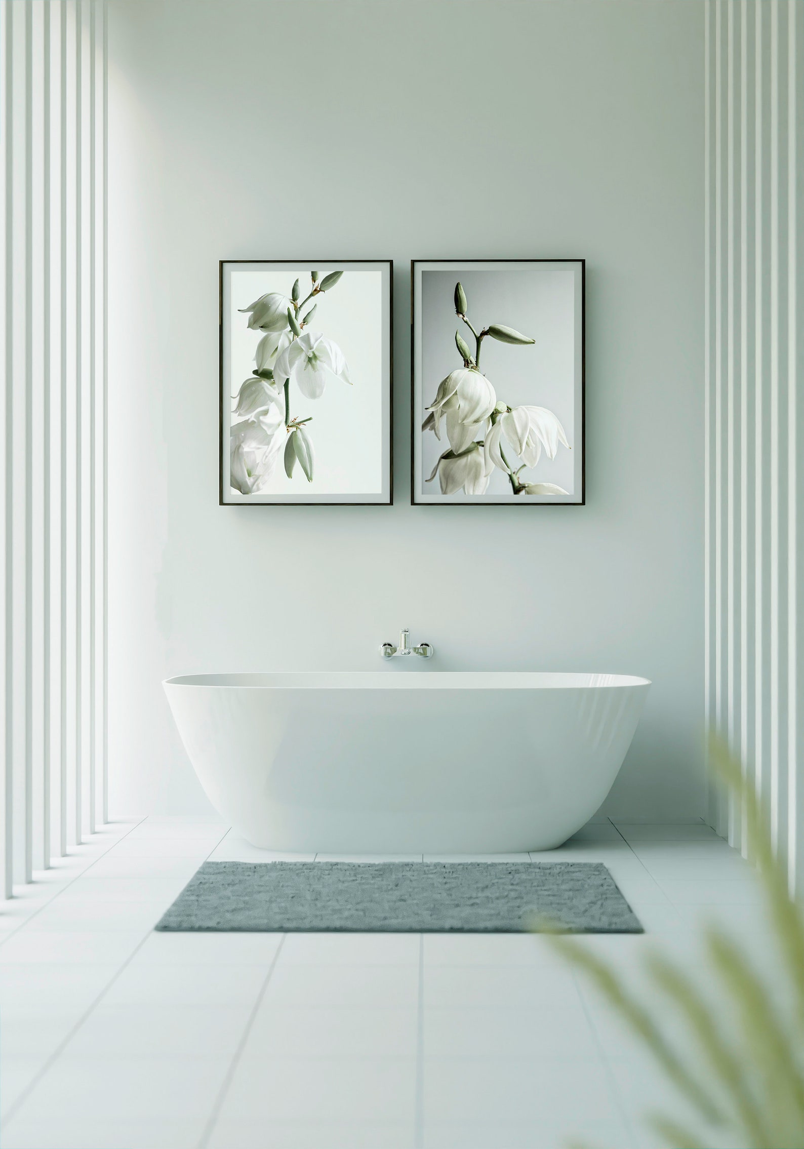 Green Living Room Decor Set of 2 Living Room Digital Print Etsy