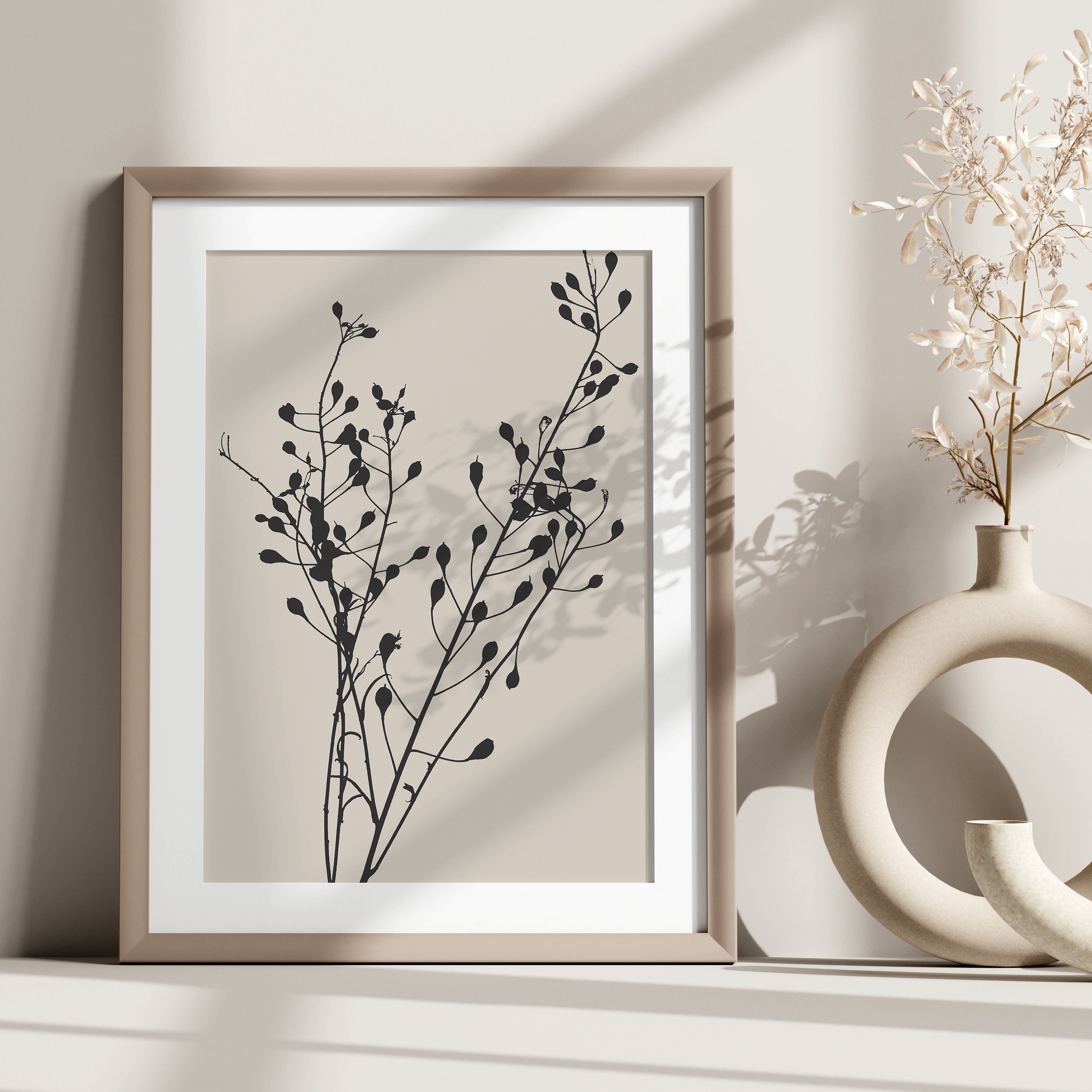 Neutral Beige Gallery Set Digital, Minimalist Wall Art Set Printable ...