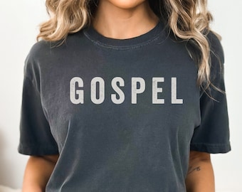 Evangelie Christelijk Geloof Gebaseerd Tshirt Comfort Kleur Evangelie Vintage Lettertype T Shirt Aanbidding Verjaardagscadeau Crewneck Bijbel Psalm Jezus Geloof T-Shirt