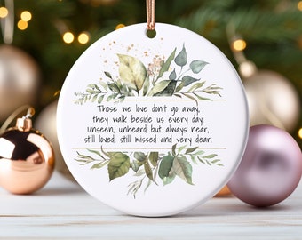 Sympathy Keepsake Gift Quote, Bereavement Sympathy Gift, Those We Love Don&#39;t Go Away, Bereavement Gift Family Loss, Christmas Memorial Gift,