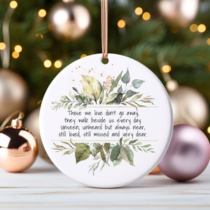 Sympathy Keepsake Gift Quote, Bereavement Sympathy Gift, Those We Love Don&#39;t Go Away, Bereavement Gift Family Loss, Christmas Memorial Gift,