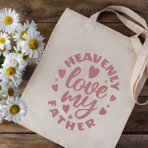 Sac fourre-tout à Jésus Sac fourre-tout en toile écologique | Christian Tote Bag Gift Aesthetic Tote Bag I Trendy Tote Bag Christian Faith Cottage Core Gift