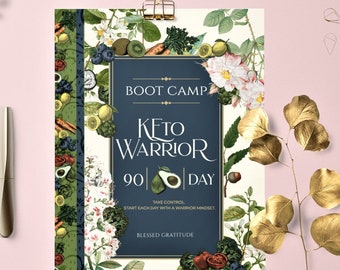 Keto Meal Plan Keto Journal Beginners Keto Food Lists & 90 Day Boot Camp Keto Planner Bundle. Keto Diet Planner Keto Food Journal Printable