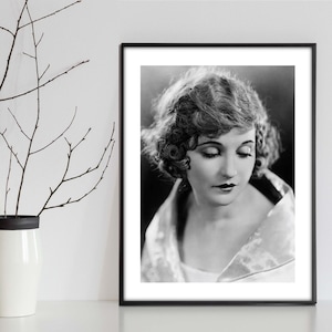 CLARA, Quality, Vintage Printable Art, Instant Download, Hollywood Glamour, Vintage Wall Art, Pairs Of Art, Hollywood Starlet, Black, White,