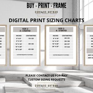 Sentinel Size Chart SENTINEL Printable Art, Download, Modern Art Photography, Minimalist ...