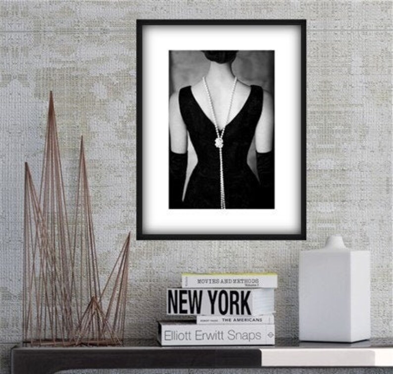 Black and White Print. Glamour Wall Art Print Fashion Prints Etsy