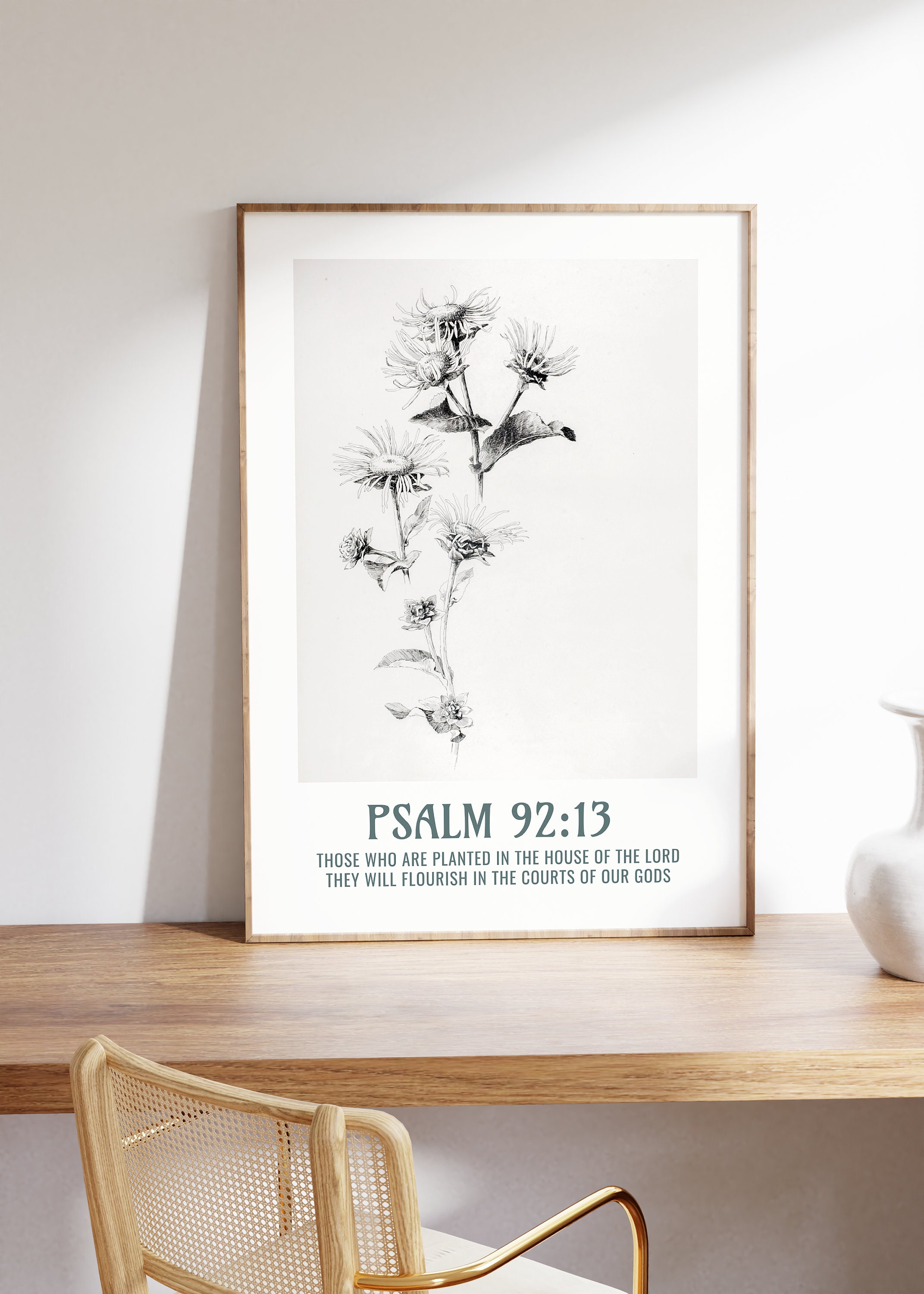 Moderne christliche Kunst Set Sechs Illustrationen Sofort Download