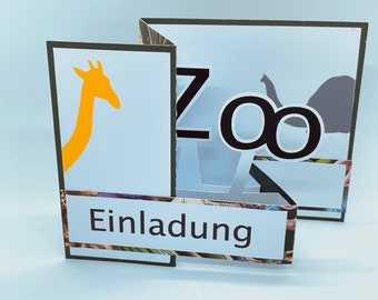 Einladungskarten Zoo Etsy 