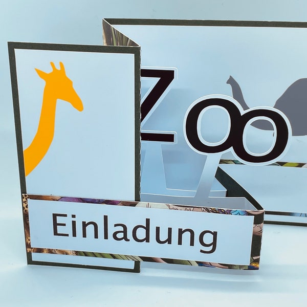 PopUp Karte Zoo Gutschein