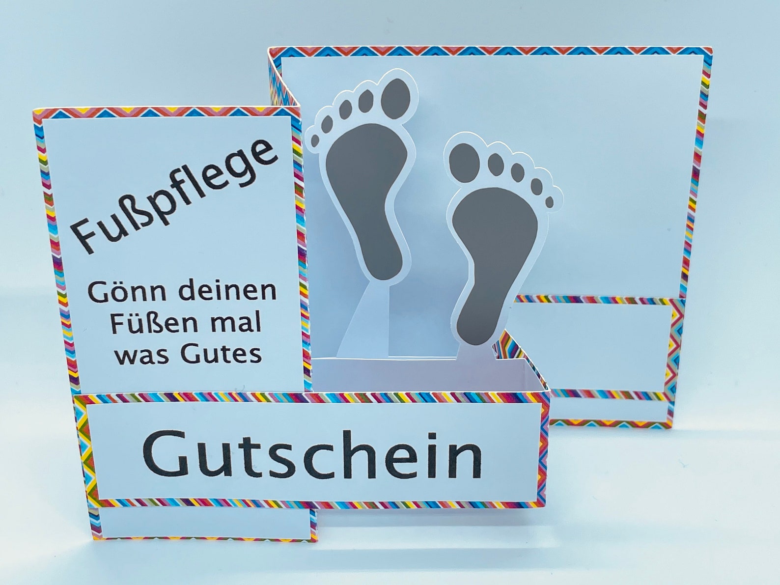 PopUp Karte Fußpflege Etsy.de