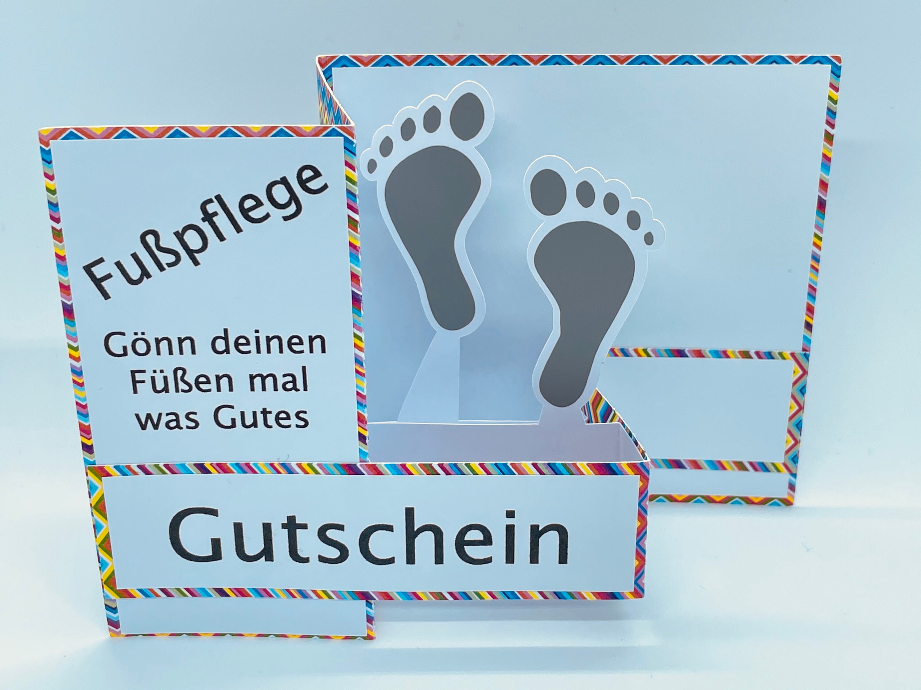 PopUp Karte Fußpflege Etsy.de