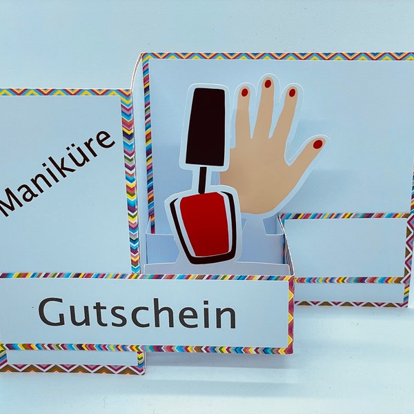 PopUp Karte Maniküre