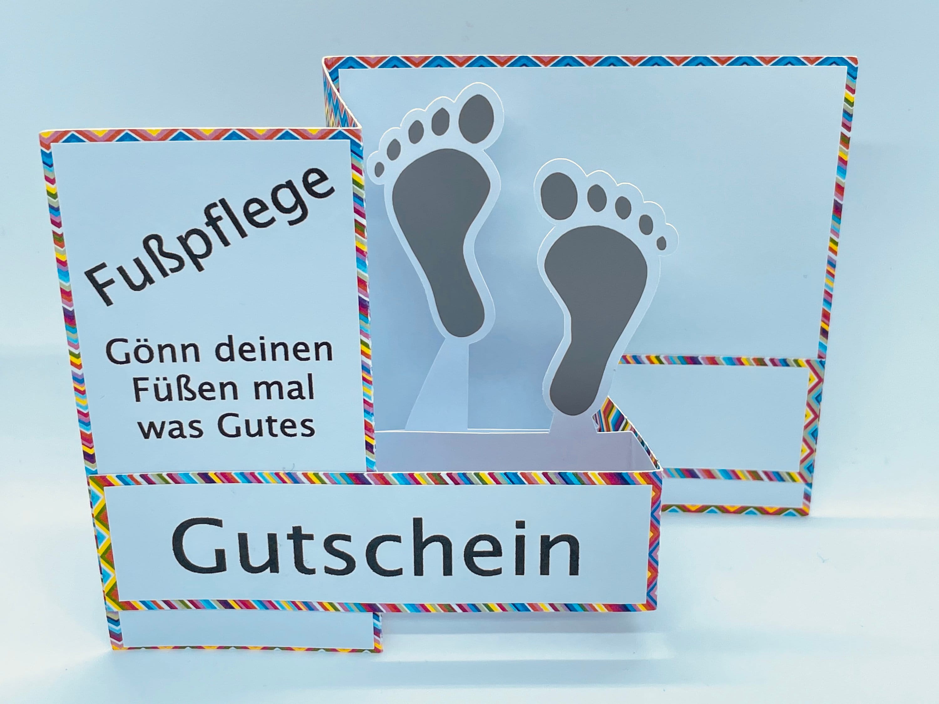 PopUp Karte Fußpflege Etsy.de