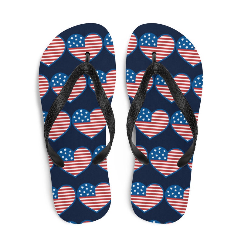 patriotic flip flops