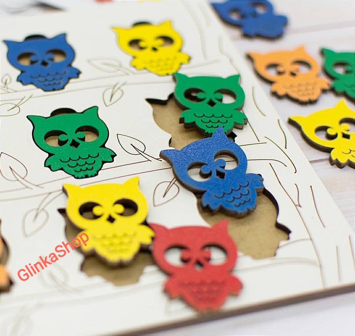 Easter Baby Gift Owls rompecabezas Montessori Juguetes Etsy