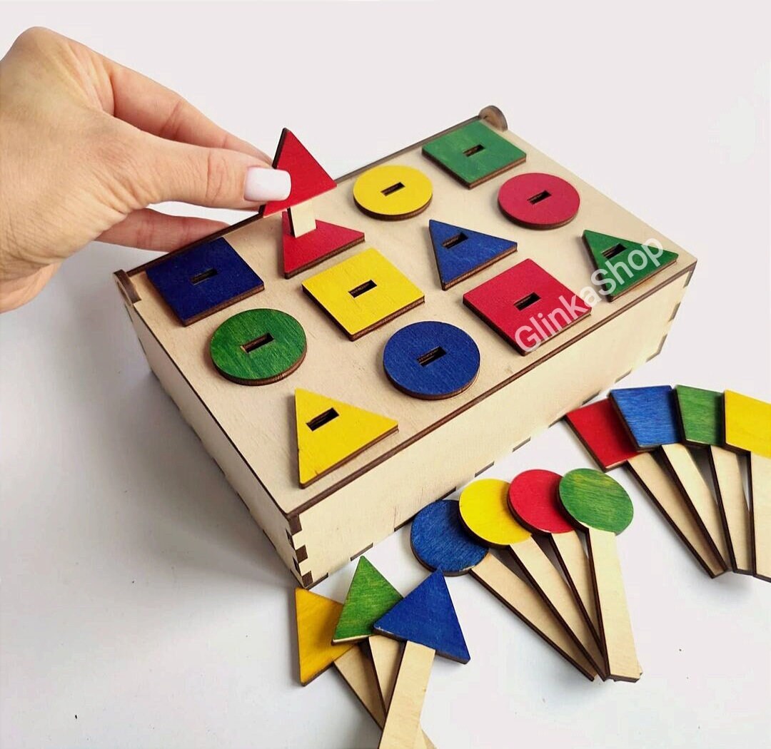 Baby & Toddler Toys Toys color learning toy Sorter Sticks Montessori